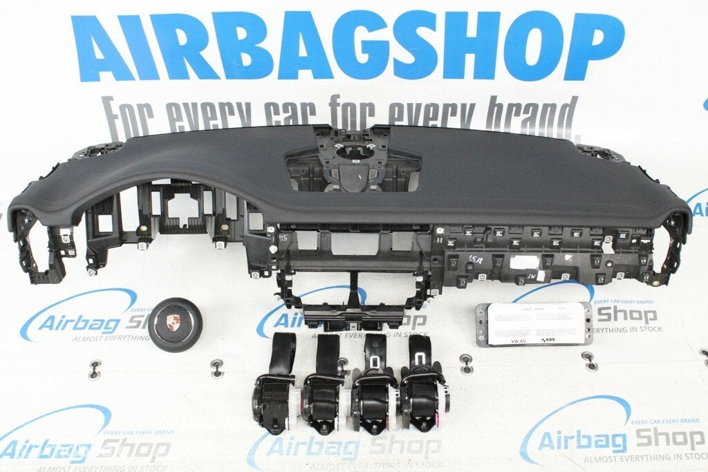 Airbag set Dashboard met grijs stiksels Porsche Cayenne, Gebruikt, Ophalen of Verzenden
