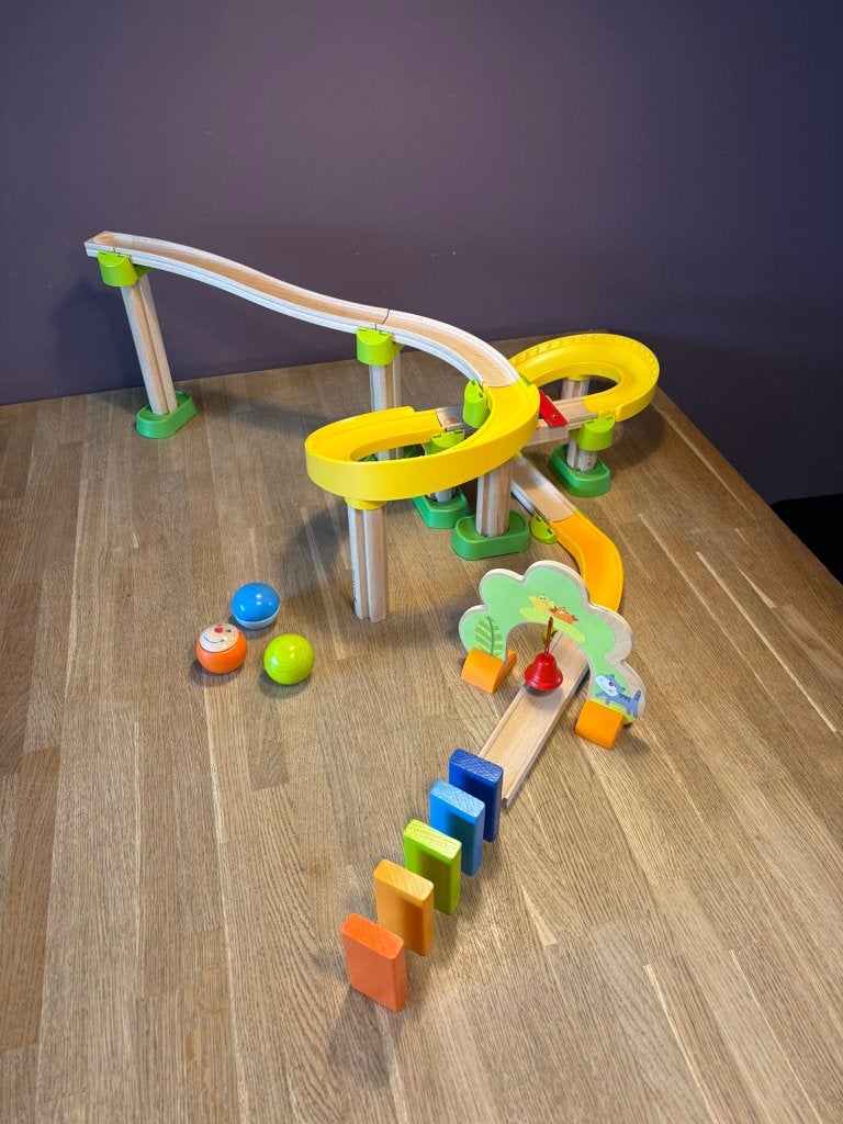 HABA Kullerbü Knikkerbaan Sim-Sala-Kling, Kinderen en Baby's, Speelgoed | Houten speelgoed, Gebruikt, Overige typen, Ophalen of Verzenden