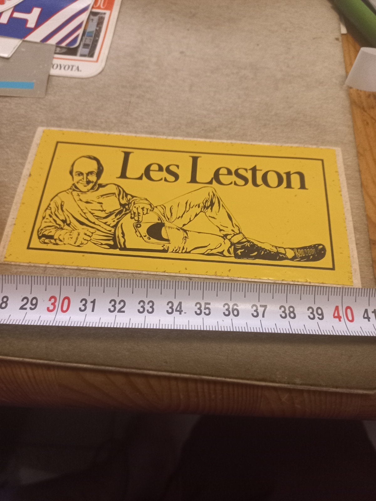 Vintage Les Leston Sticker - Autosport Memorabilia, Ophalen of Verzenden, Gebruikt