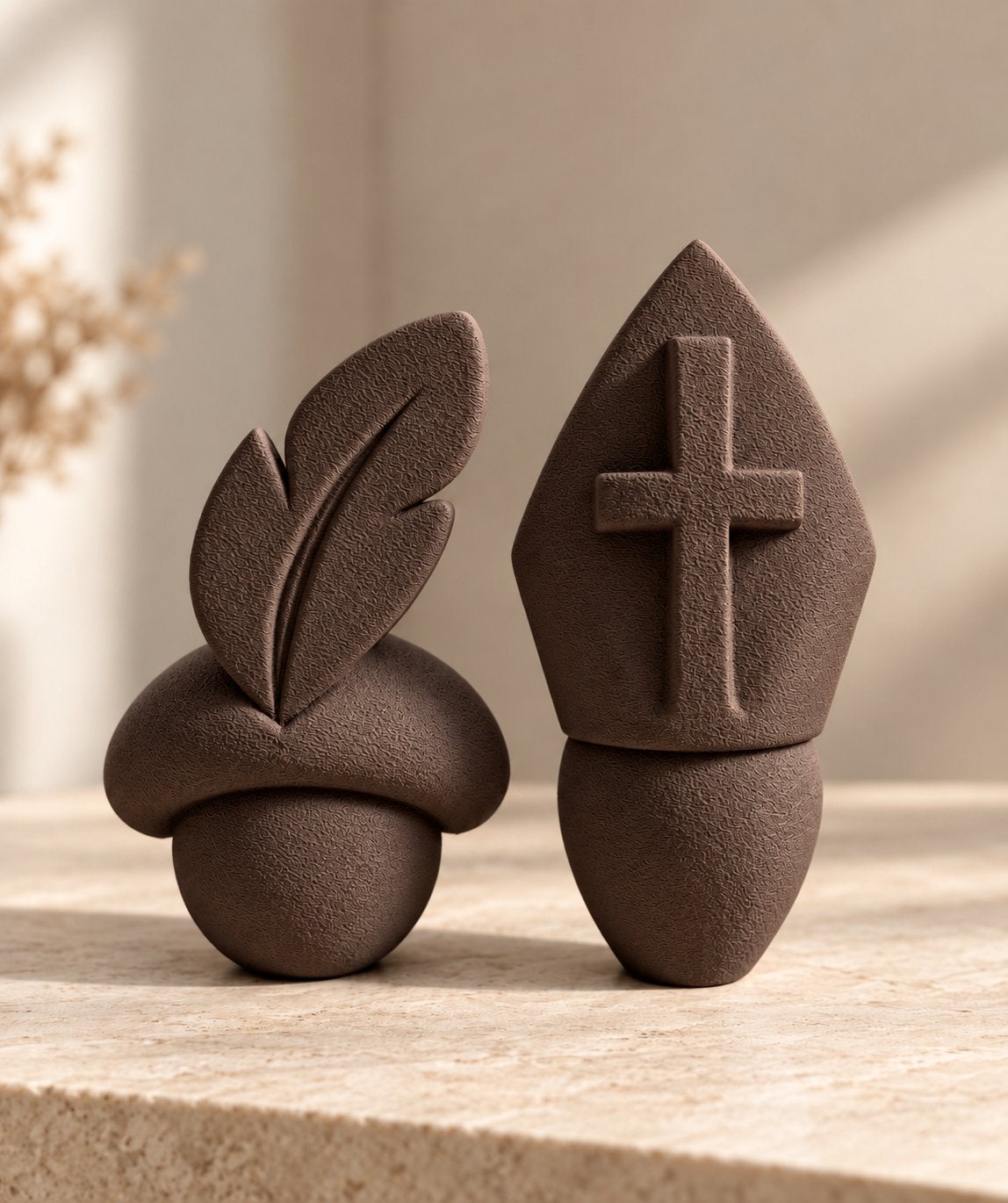 Minimalistische Sinterklaas decoratie – Sint & Piet, Ophalen of Verzenden, Nieuw