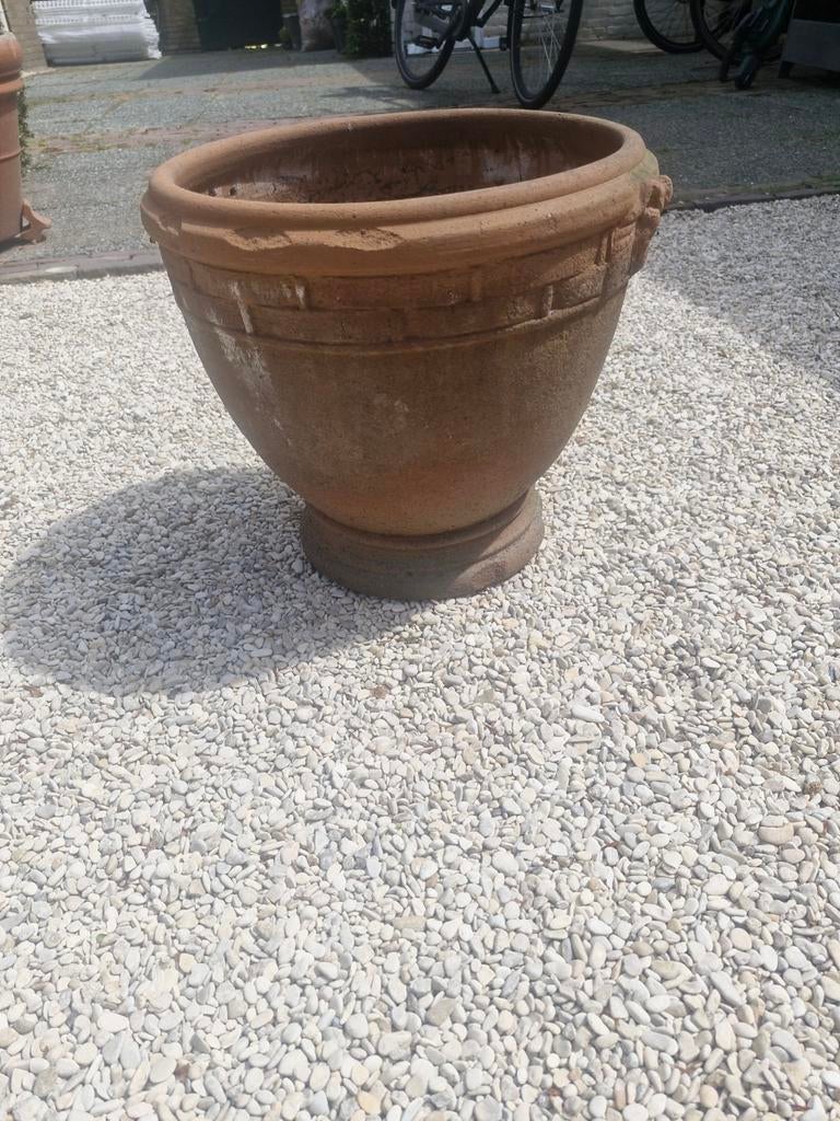Grote terracotta bloempot, 38  cm hoog, voor tuin/balkon, Tuin en Terras, Bloempotten, Ophalen, Gebruikt, 40 cm of meer, Rond