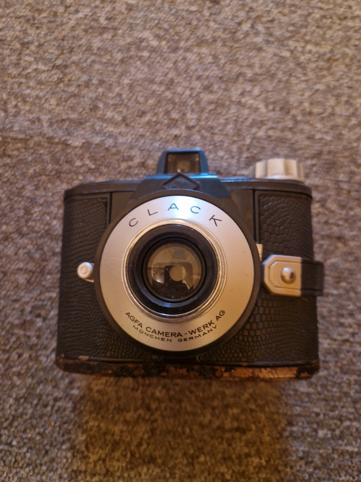 Vintage Agfa Clack Camera met Clibo Blitzer flitser, Ophalen of Verzenden, Gebruikt, Compact, Overige Merken