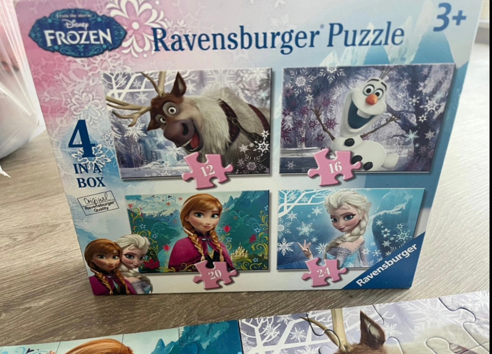 Frozen puzzel, Ophalen of Verzenden, Minder dan 10 stukjes, Gebruikt, 2 tot 4 jaar