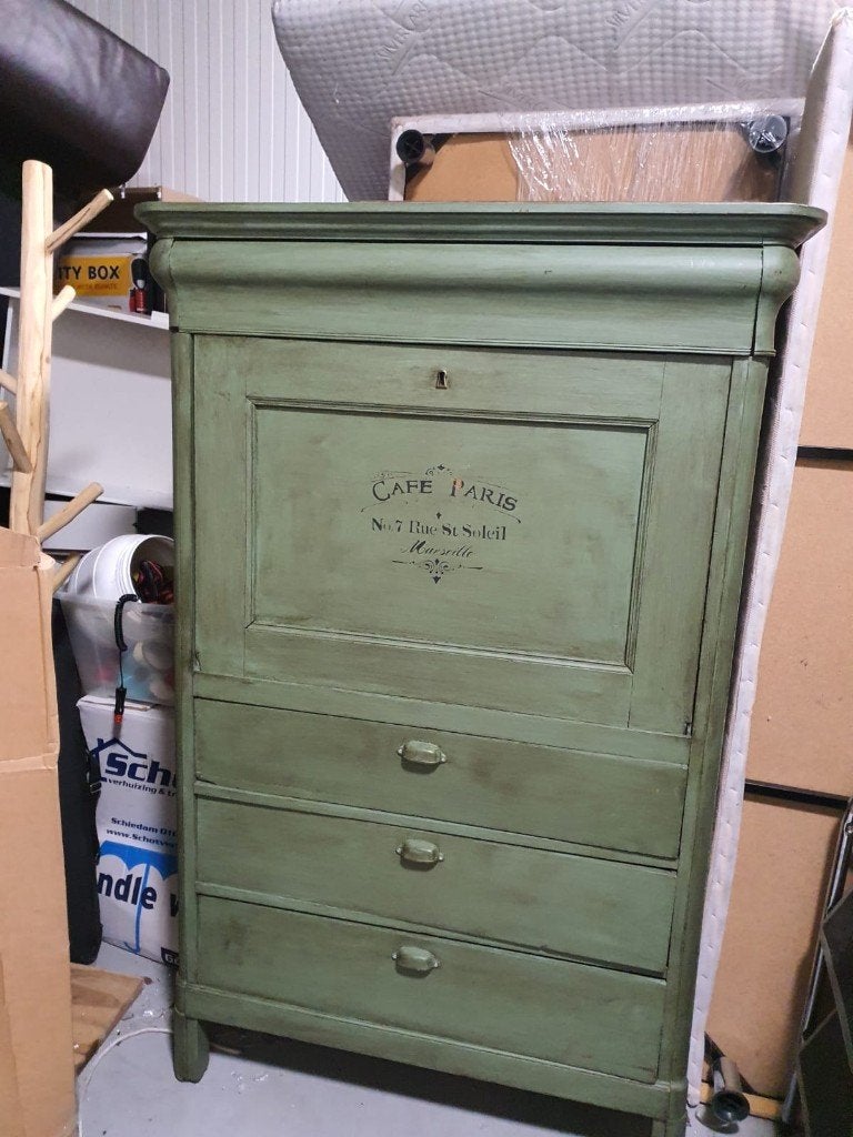 Vintage of antieke Franse secretaire, Antiek en Kunst, Ophalen