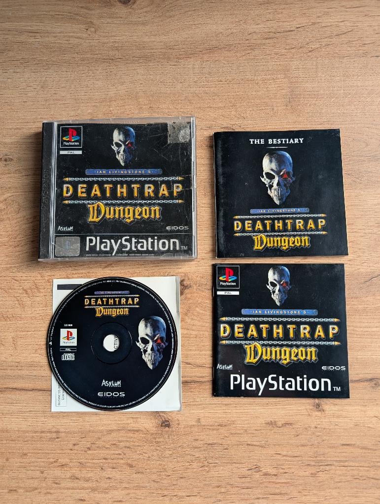Deathtrap dungeon PS1, 1 speler, Ophalen of Verzenden, Zo goed als nieuw, Role Playing Game (Rpg)