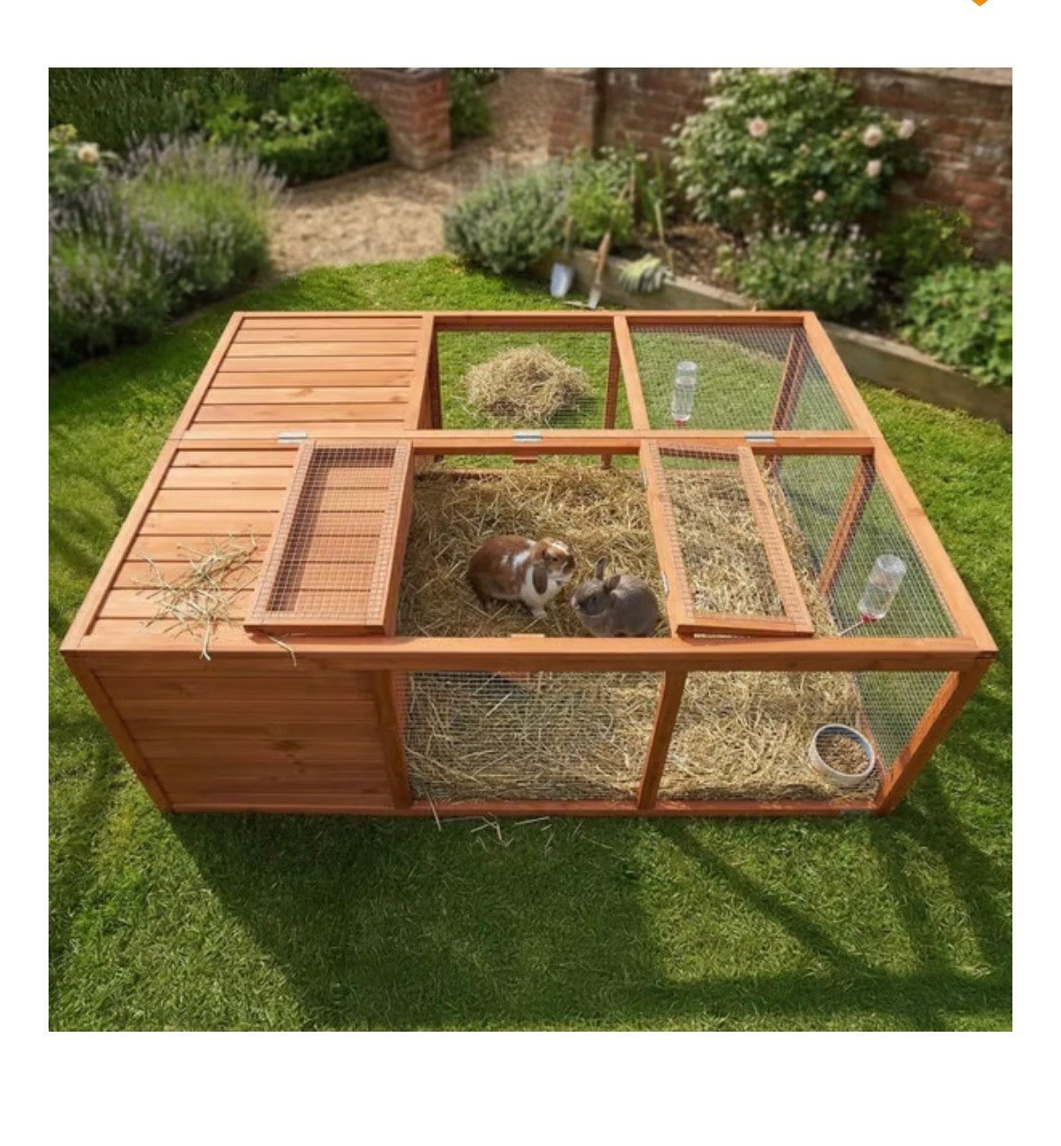 Opvouwbare houten ren voor cavia’s of konijnen, 110 cm of meer, Hok, Ophalen, Minder dan 60 cm