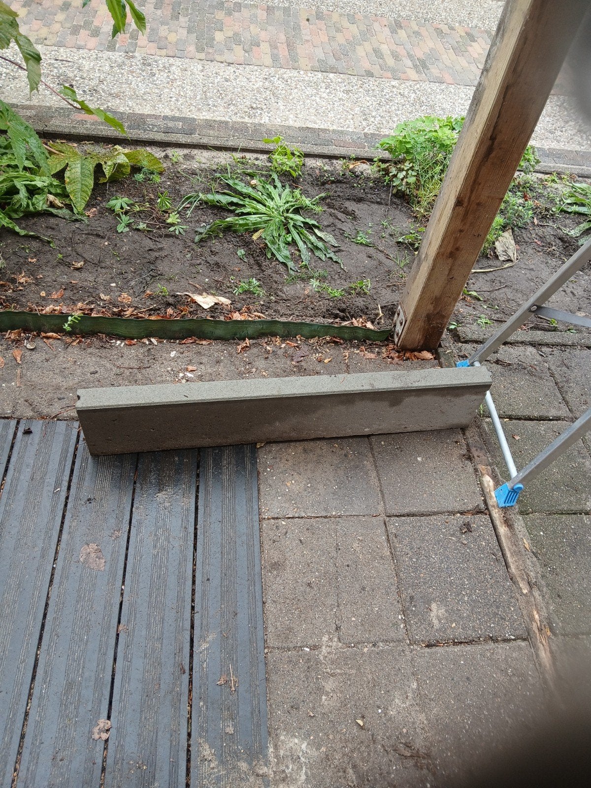 beton bandje, Ophalen of Verzenden, Gebruikt, Beton, Minder dan 5 m²