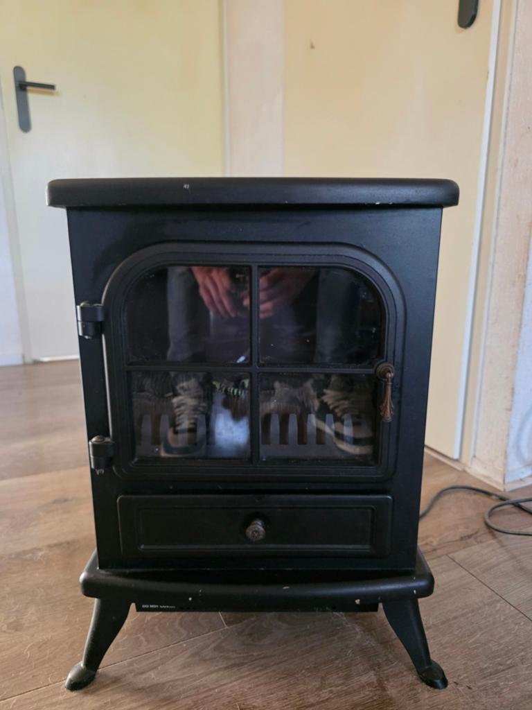 Elektrisch kacheltje met sfeervolle verlichting, Huis en Inrichting, Kachels, Gebruikt, Vrijstaand, Overige soorten, Elektrisch