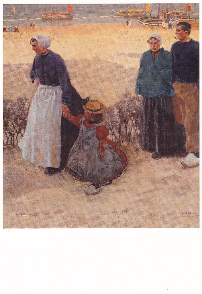 Willy Sluiter - Zondag in Katwijk aan Zee (1904).kaart, Ophalen of Verzenden, Voor 1920, Ongelopen, Zuid-Holland