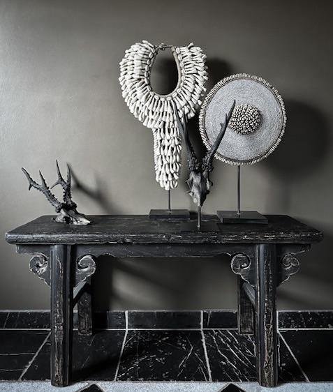 Mooie kettingen op standaard schelpen bohemian chique uniek, Huis en Inrichting, Woonaccessoires | Overige, Ophalen of Verzenden