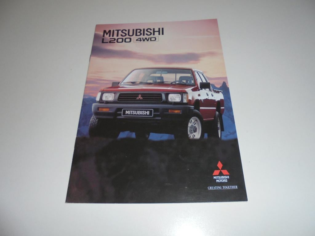 brochure Mitsubishi L200 4WD  1995, Ophalen of Verzenden, Zo goed als nieuw, Mitsubishi