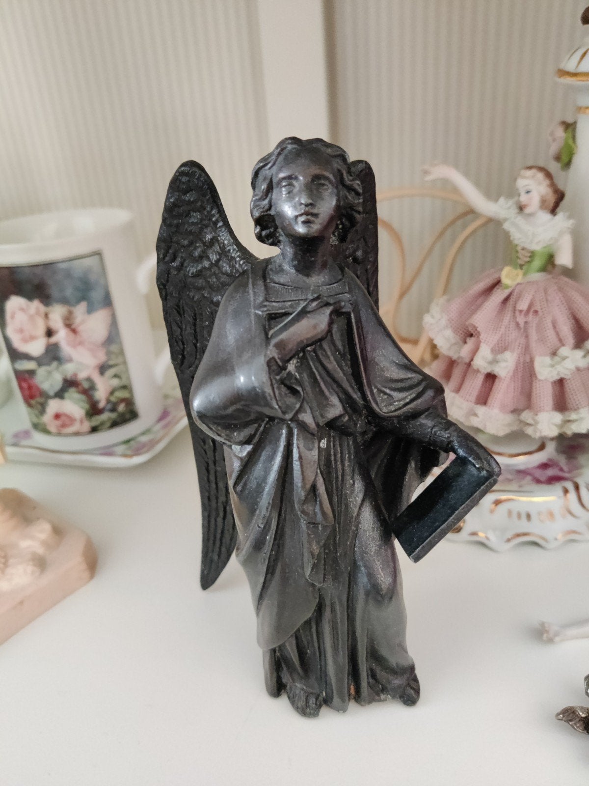Gietijzeren of metalen engel klassiek, Verzamelen, Ophalen of Verzenden