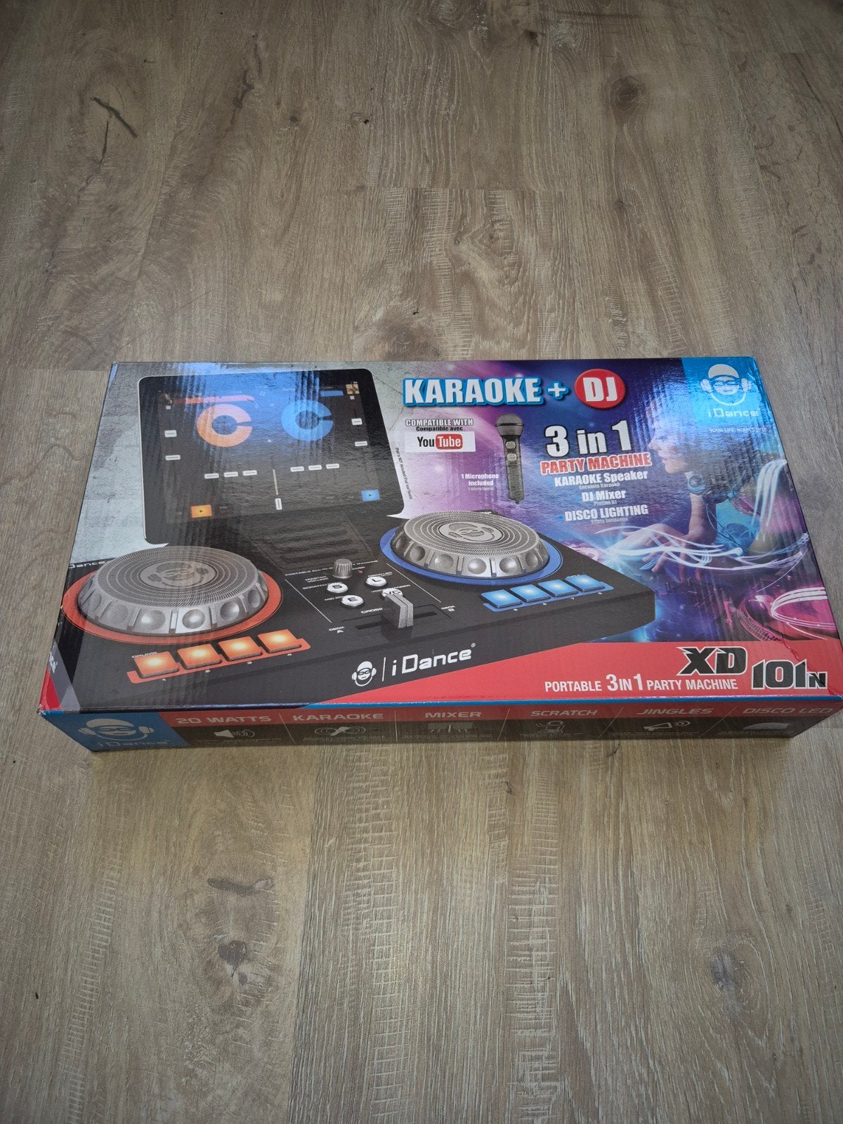 iDance Karaoke + DJ XD101N - 3-in-1 Partymachine, Audio, Tv en Foto, Ophalen, Zo goed als nieuw, Complete set