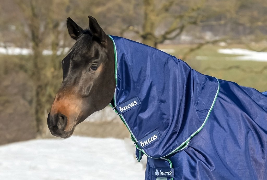 Bucas Smartex Combi Neck Blauw maat L, Dieren en Toebehoren, Gebruikt, 0 g, Halsdeken, Afneembare hals
