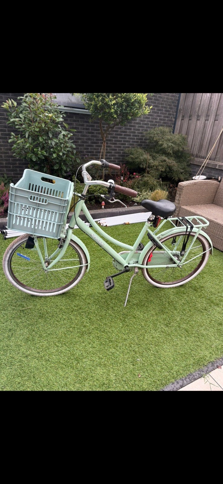 Nogan kinder fiets 24 inch met 3 versnellingen krat en slot, Ophalen, Terugtraprem, Handrem, Nogan