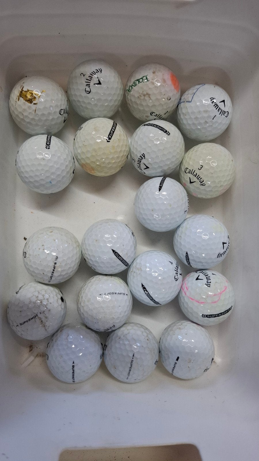 Callaway Supersoft Golfballen - 1,00 per stuk, Ophalen of Verzenden, Gebruikt, Bal(len), Callaway