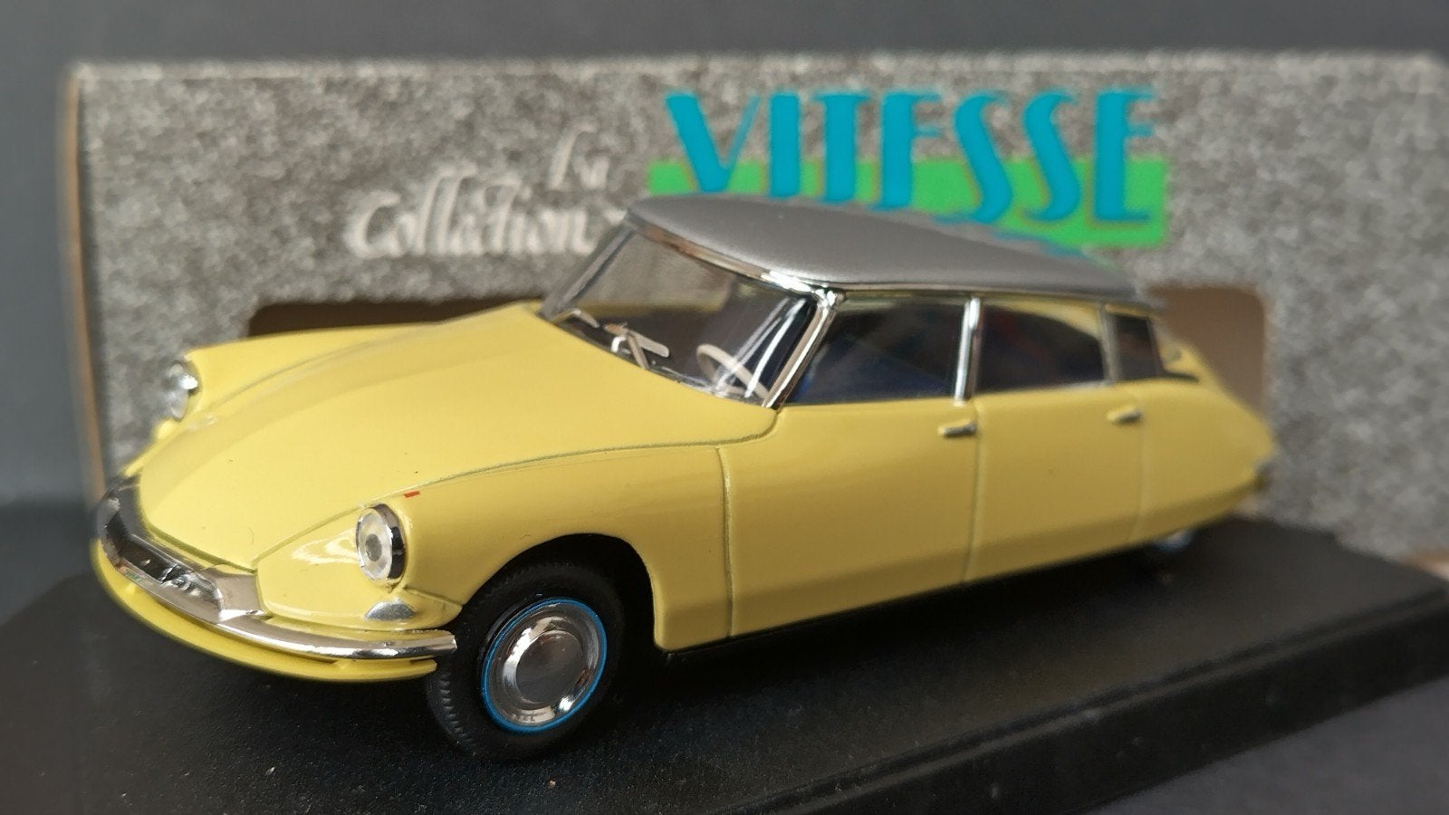Citroen DS 19 Geel 1:43 Vitesee Pol, Overige merken, Auto, Verzenden, .