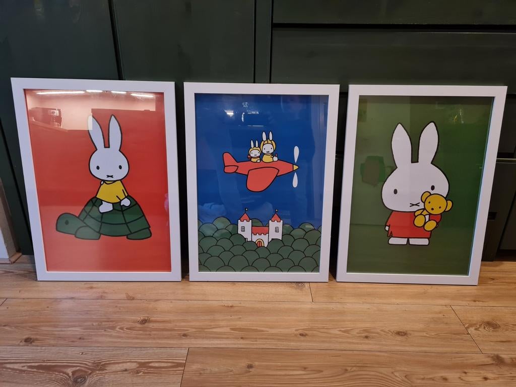 Posters Nijntje, Ophalen, Hout, Minder dan 50 cm, Minder dan 50 cm