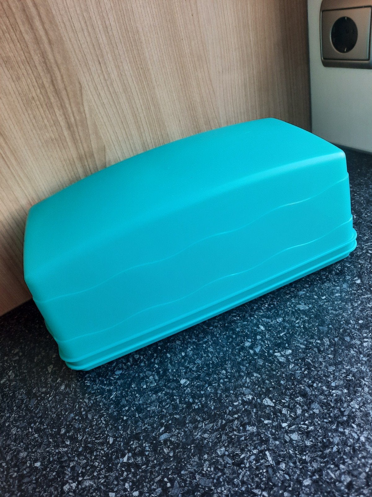 Tupperware Cakedoos, Ophalen of Verzenden, Zo goed als nieuw, Blauw, Bus of Trommel