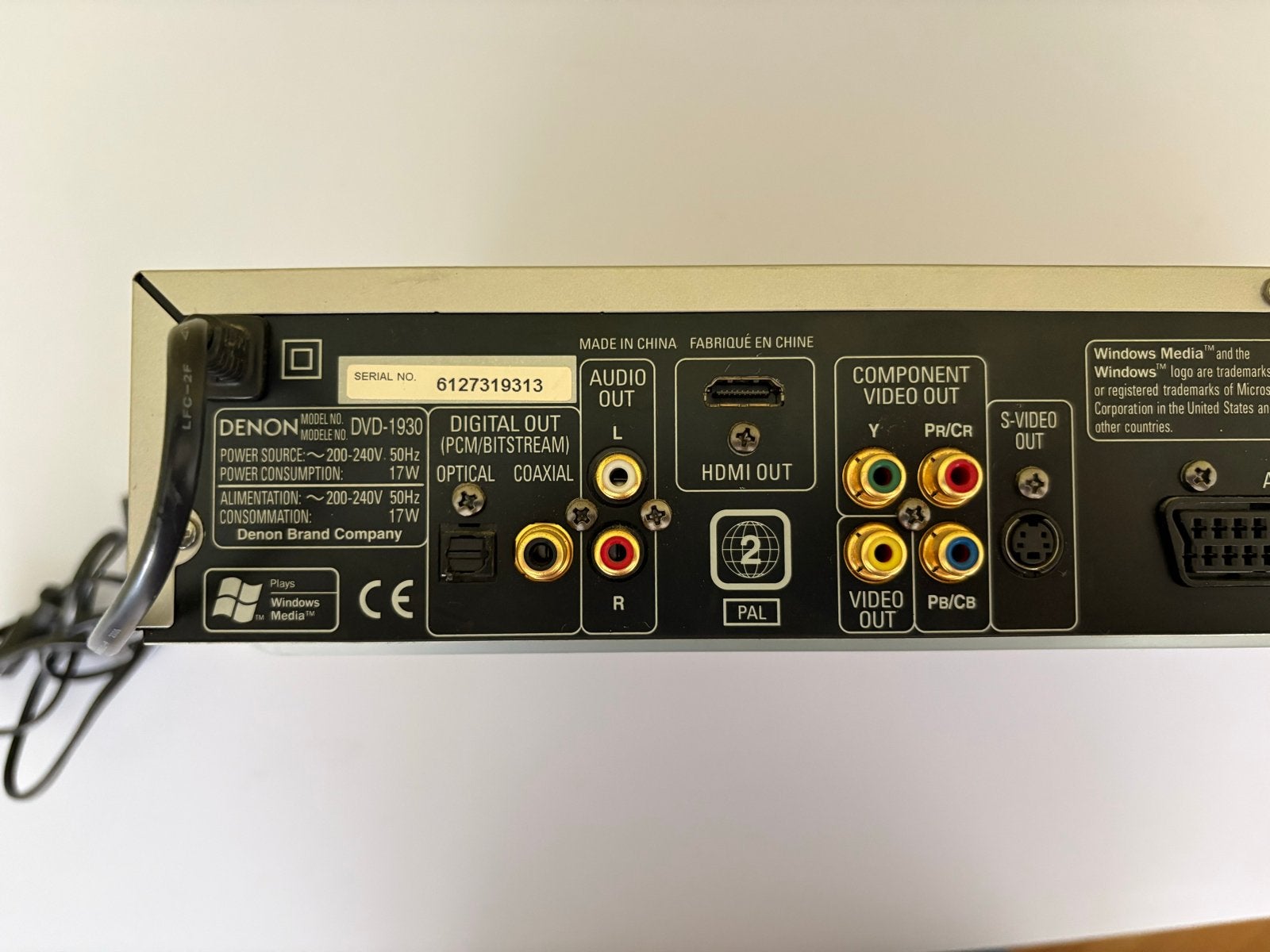 Denon DVD-1930 DVD-speler met HDMI-uitgang, Audio, Tv en Foto, Dvd-spelers, Ophalen, Gebruikt, Dvd-speler