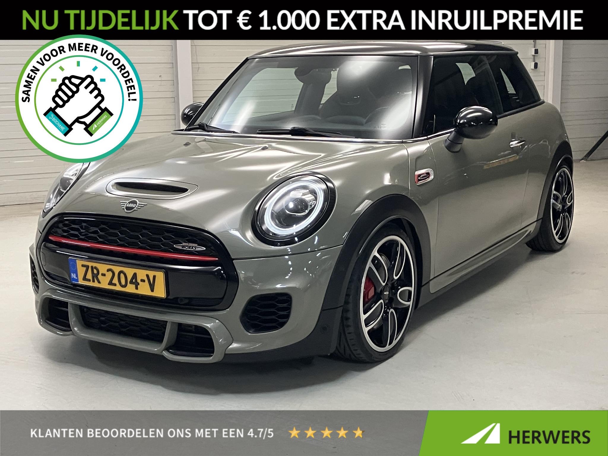 MINI 3-Deurs 2.0 John Cooper Works Chili / Nederlandse Auto, Auto's, 1998 cc, Gebruikt, 4 cilinders, 4 stoelen