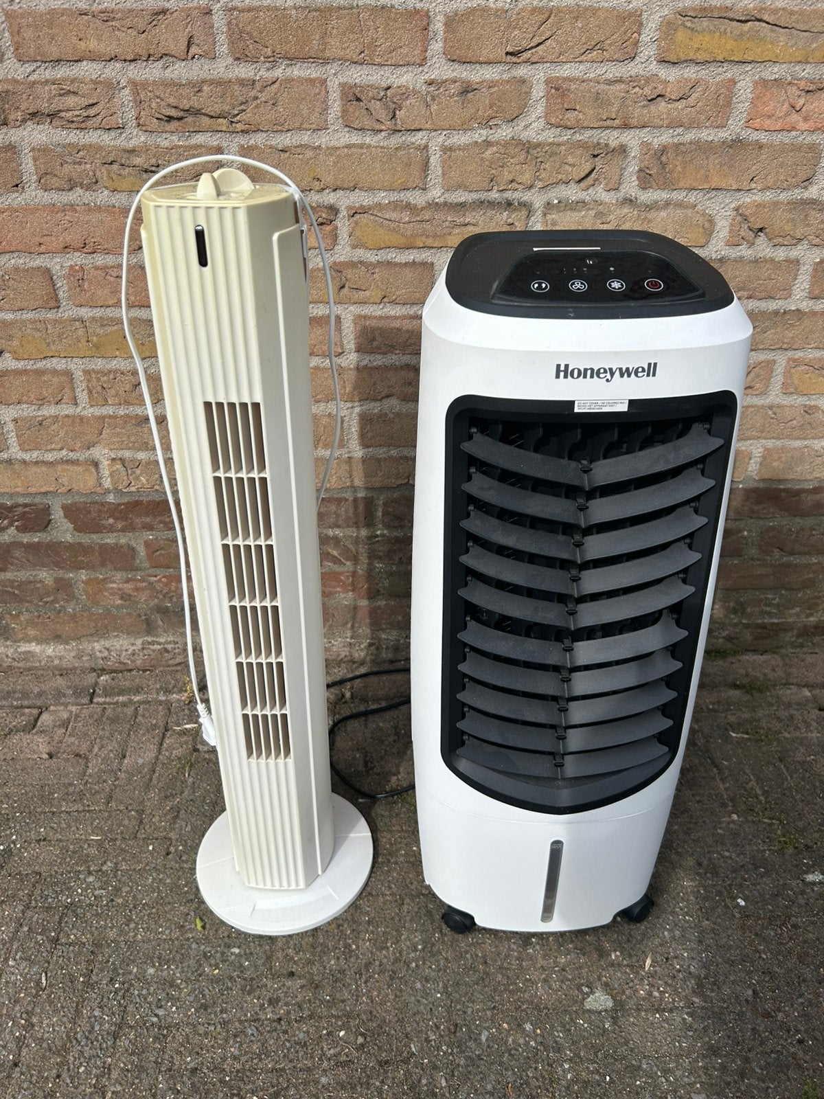 Honeywell Luchtkoeler en Torenventilator Set, Ophalen of Verzenden, Gebruikt, Torenventilator