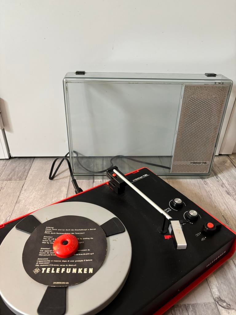 Vintage platenspeler Telefunken Mister Hit 2000 jaren ‘70, Ophalen of Verzenden, Overige merken