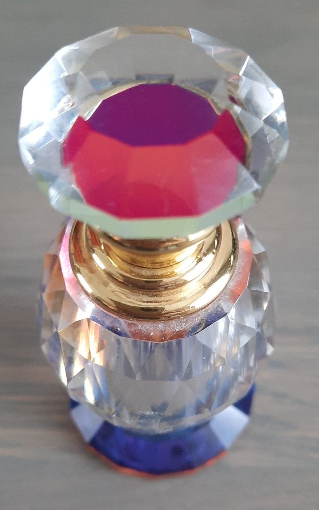 Swarovski kristal parfumflesje, Ophalen of Verzenden, Zo goed als nieuw, Miniatuur