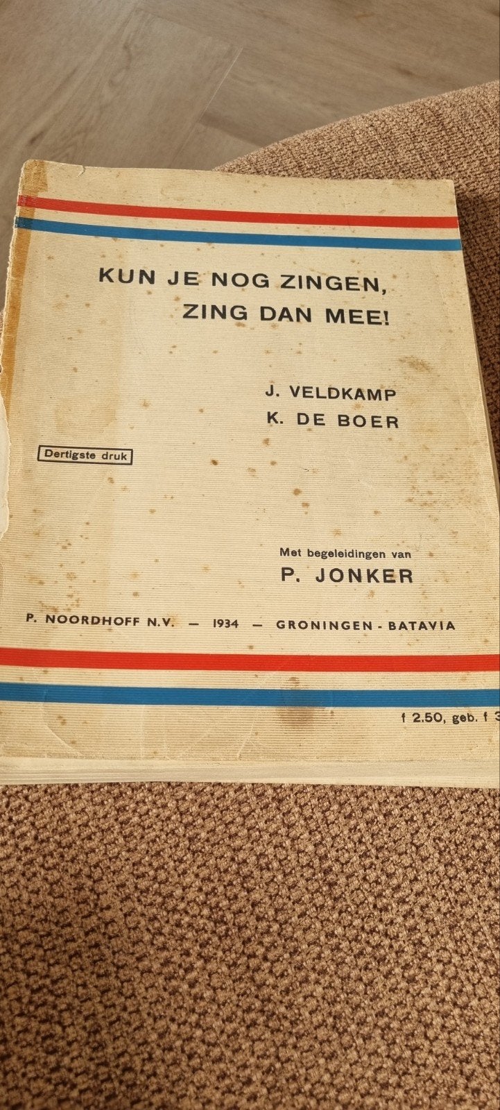 Kun je nog zingen, zing dan mee! - 30e druk (1934), Boeken, Ophalen of Verzenden, Gelezen, Algemeen, J. Veldkamp, K. de Boer