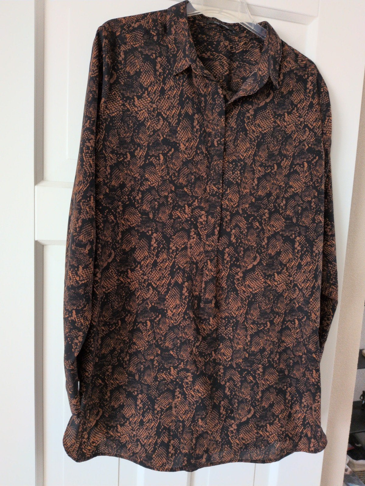 Dames blouse lange mouw van comma maat 44., Kleding | Dames, Ophalen of Verzenden, Zo goed als nieuw, Zwart