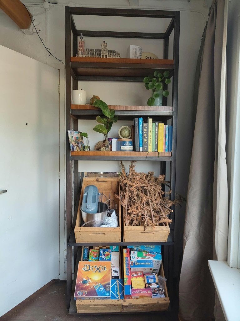 Moderne industriële kast, Ophalen, Met plank(en), 200 cm of meer, 50 tot 100 cm