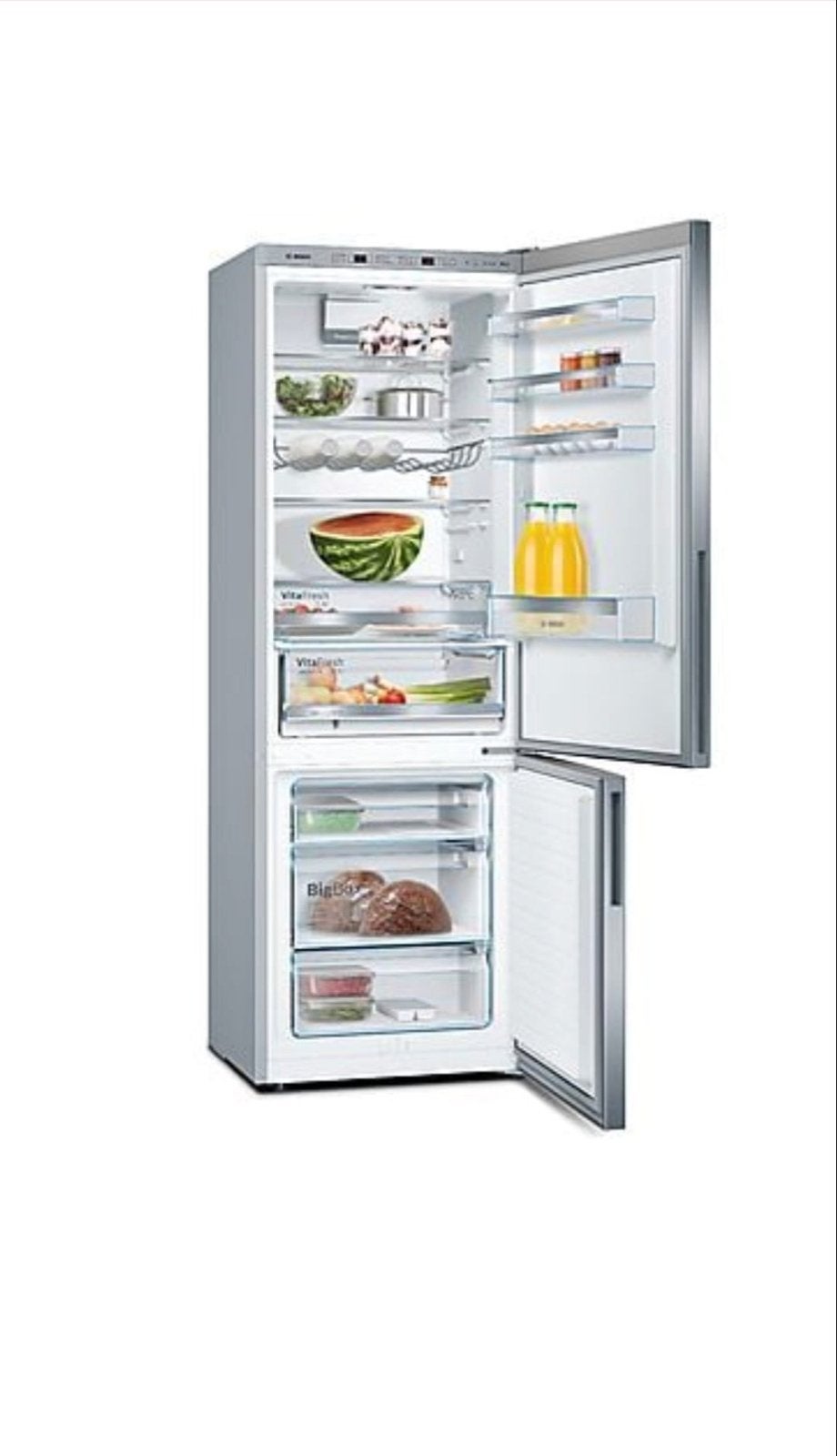 Bosch Koel-vriescombinatie met VitaFresh en BigBox, 200 liter of meer, 60 cm of meer, Met aparte vriezer, Nieuw