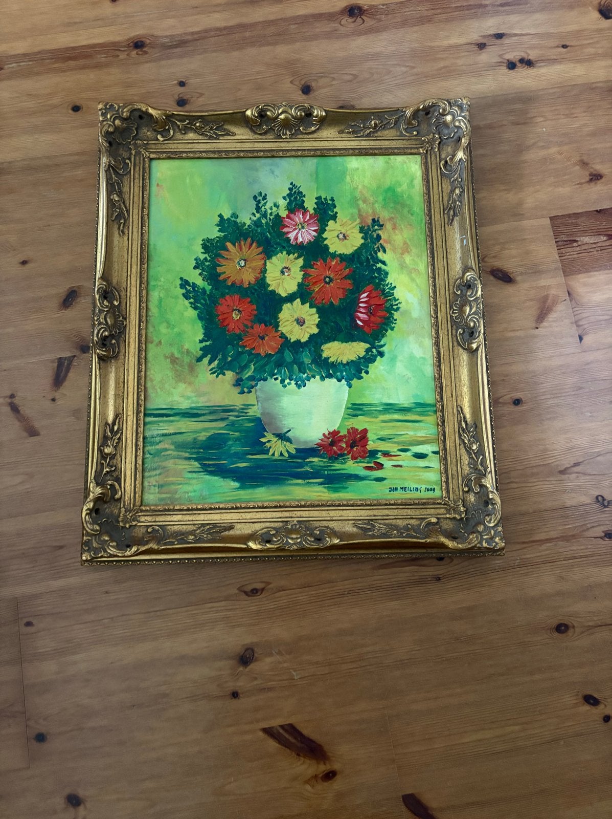 Prachtige gouden lijst, Antiek en Kunst, Kunst | Schilderijen | Klassiek, Doek, Realistisch, Bijzondere lijst, Olieverf