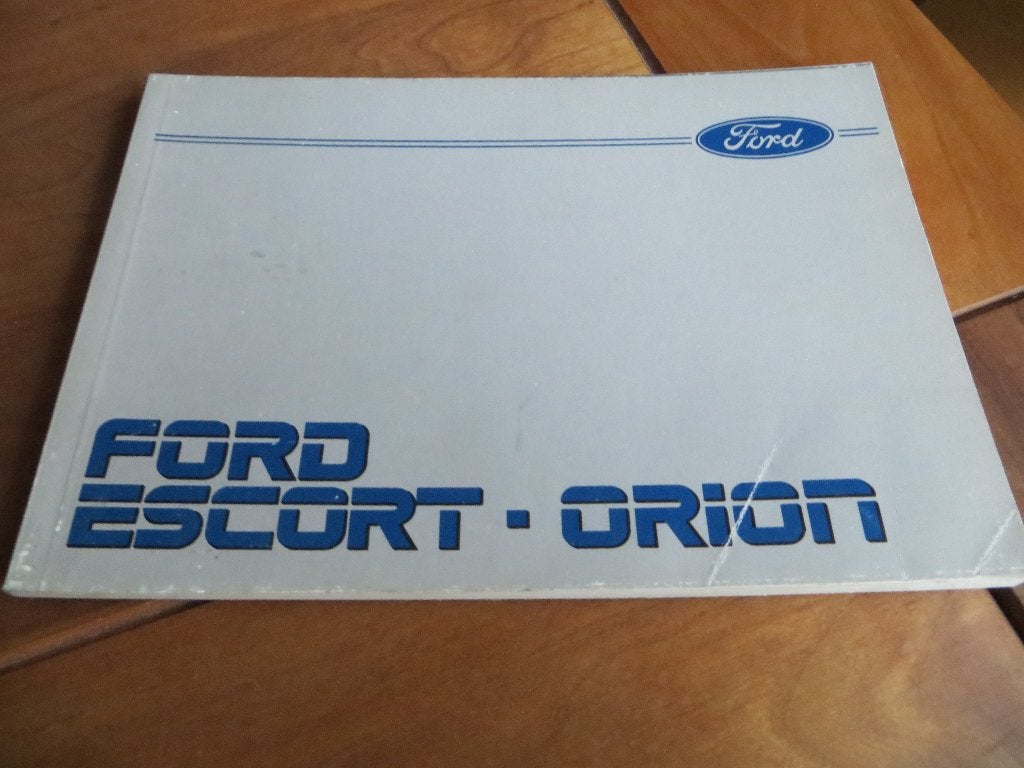 Instructieboek Ford Escort +Cabrio +RS, Ford Orion 1986, Ophalen of Verzenden