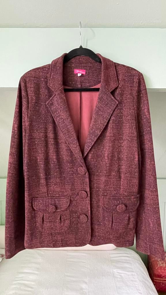 BLAZER ANNE REMI CHOCO van Tante Betsy, Bruin, Maat 46/48 (XL) of groter, Ophalen of Verzenden, Zo goed als nieuw