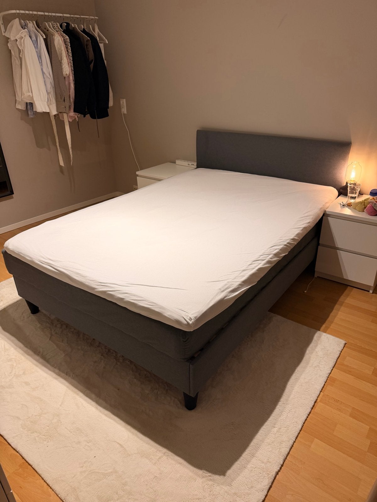 IKEA SÄBÖVIK Tweepersoons Boxspring, Ophalen, Gebruikt, Tweepersoons, 140 cm