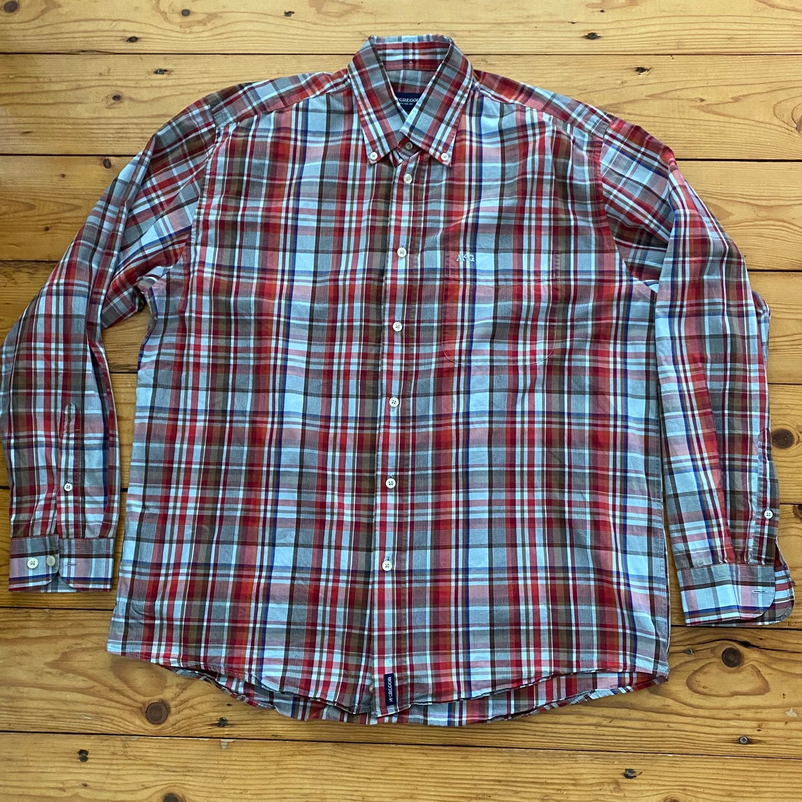 MCGREGOR OVERHEMD LM XL/D5., Ophalen of Verzenden, Zo goed als nieuw, Overige kleuren, Halswijdte 43/44 (XL)