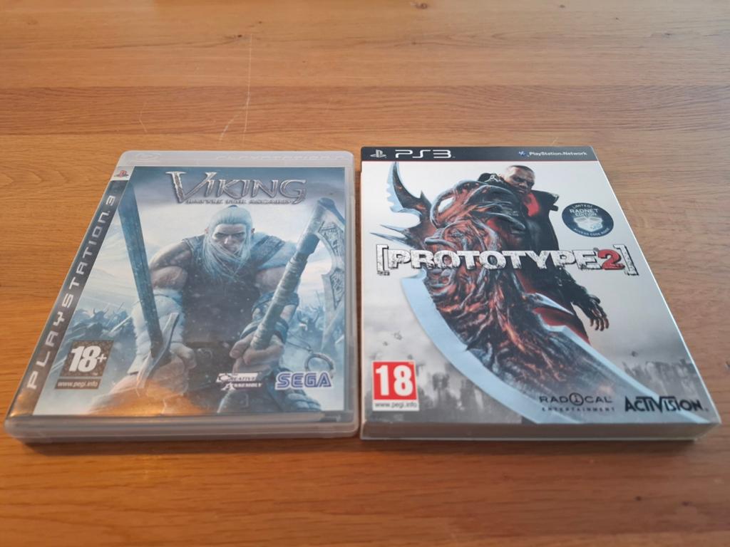 PS3 Games: Viking Battle for Asgard & Prototype 2, Spelcomputers en Games, Avontuur en Actie, Gebruikt, Vanaf 18 jaar, 1 speler
