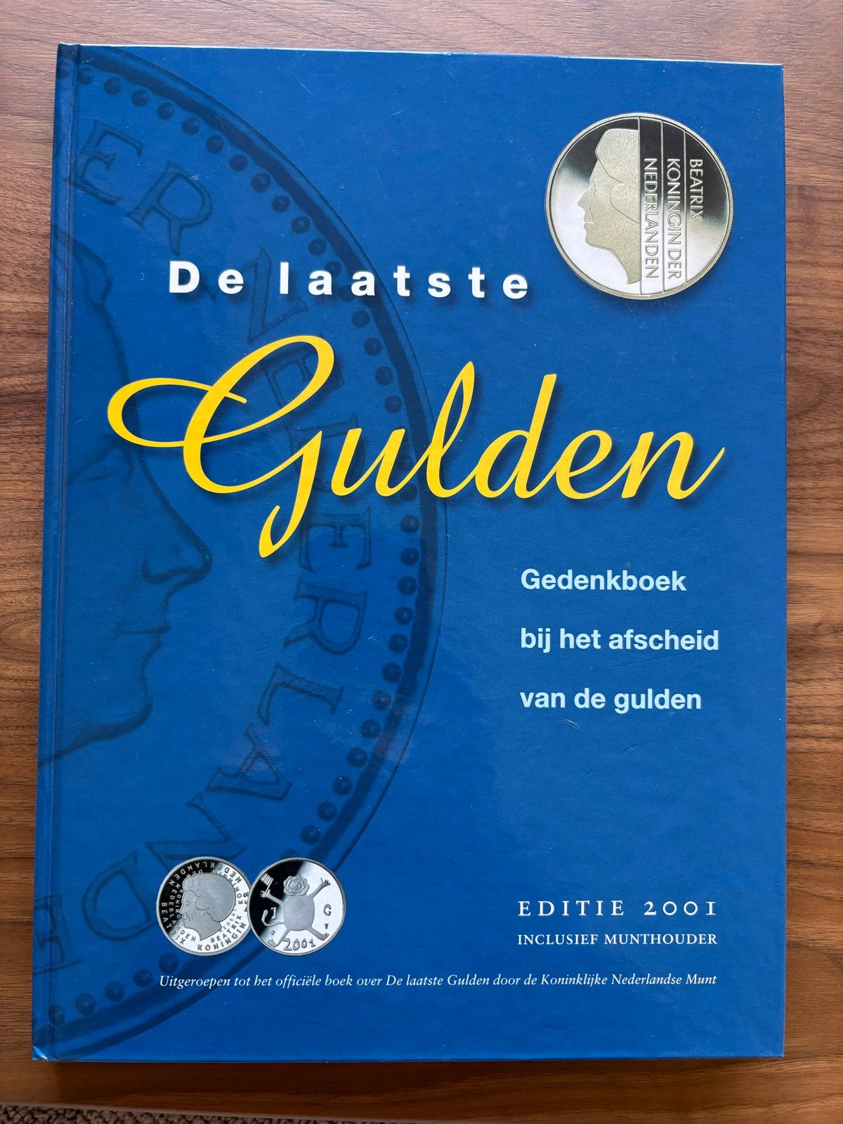 De Laatste Gulden Gedenkboek met munthouder, Postzegels en Munten, Ophalen, Koningin Beatrix, Euro's, Setje