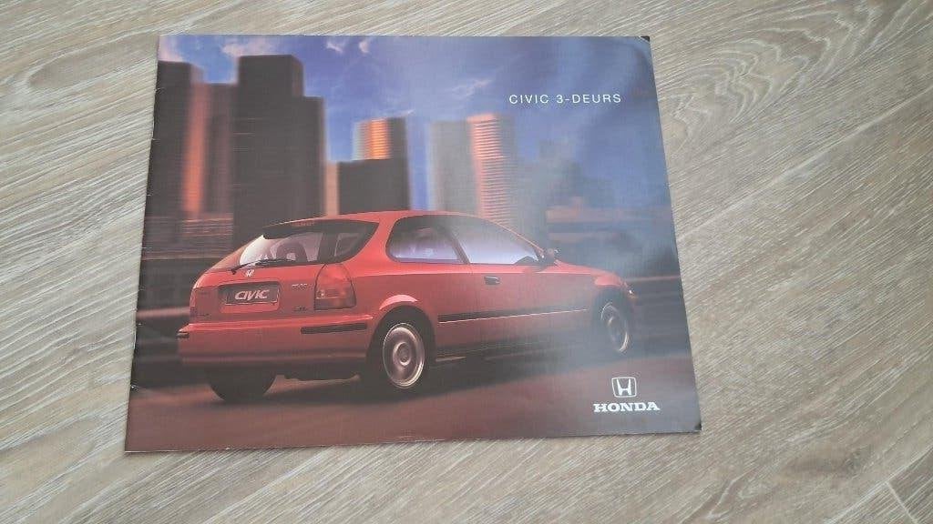 autofolder Honda Civic 3 deurs, Ophalen of Verzenden, Gelezen, Honda