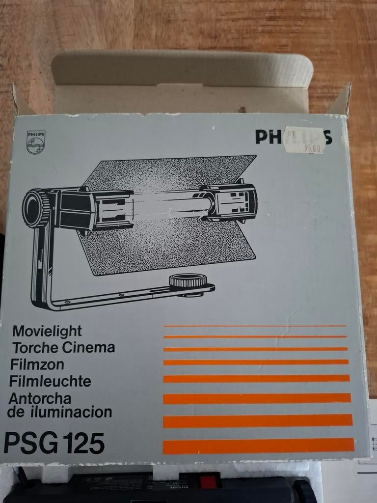 Philips Movielight PSG 125 - Vintage Filmlamp, Audio, Tv en Foto, Ophalen of Verzenden, Zo goed als nieuw, Lamp of Flitsset