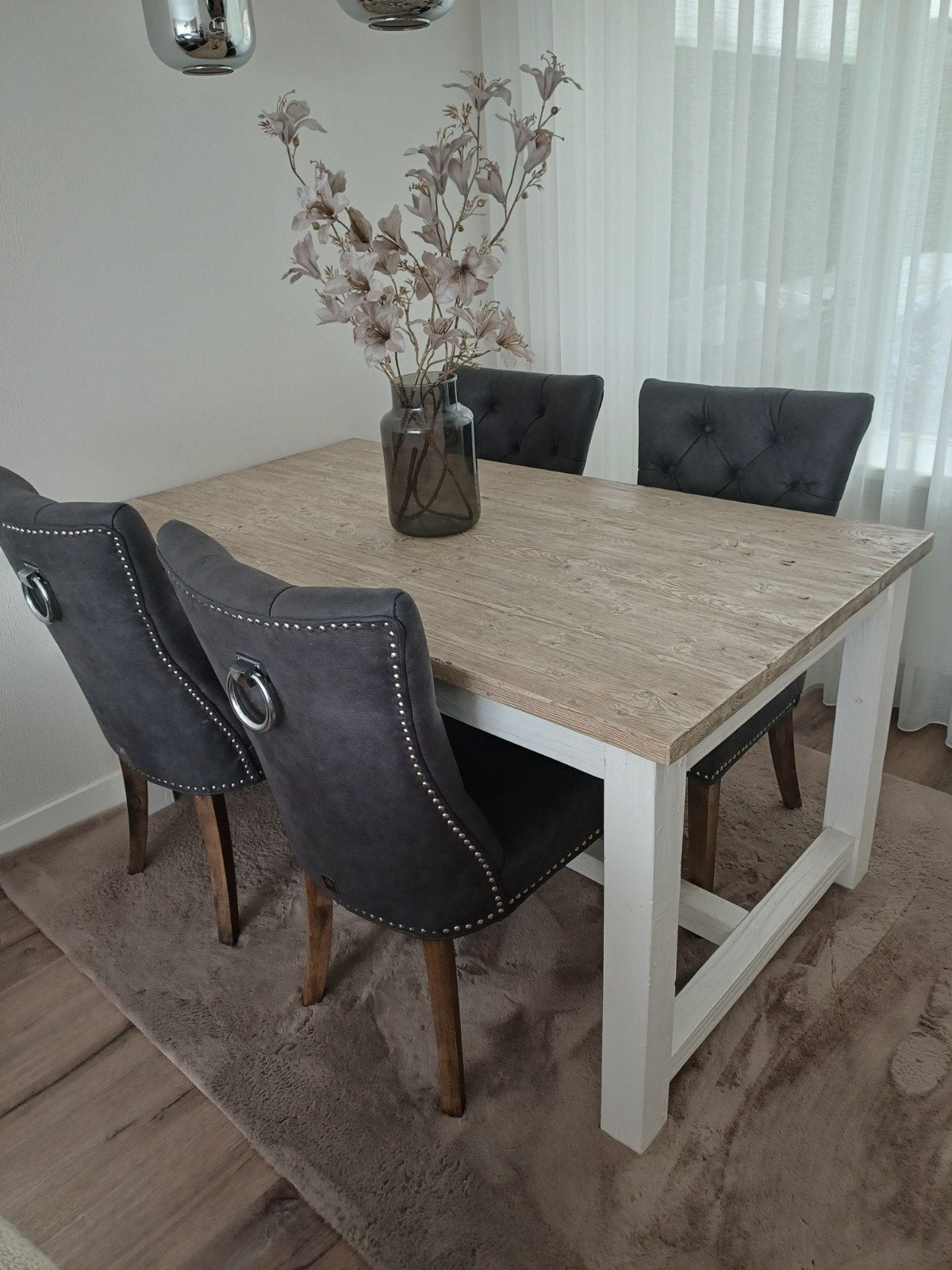 Woonkamer set salontafel, eethoek met stoelen, dressoir, Ophalen