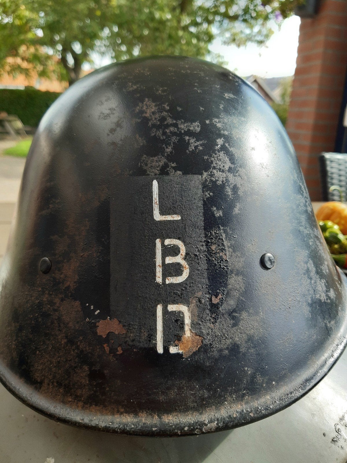 M40 Knil helm LBD, Verzamelen, Ophalen of Verzenden, Nederland, Helm of Baret