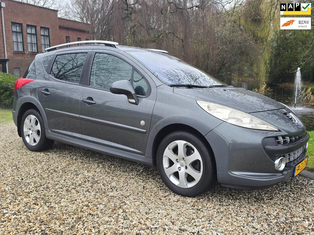 Peugeot 207 SW Outdoor 1.6 VTi XS PANORAMA/airco/CRUISE, Gebruikt, 4 cilinders, 1110 kg, Origineel Nederlands