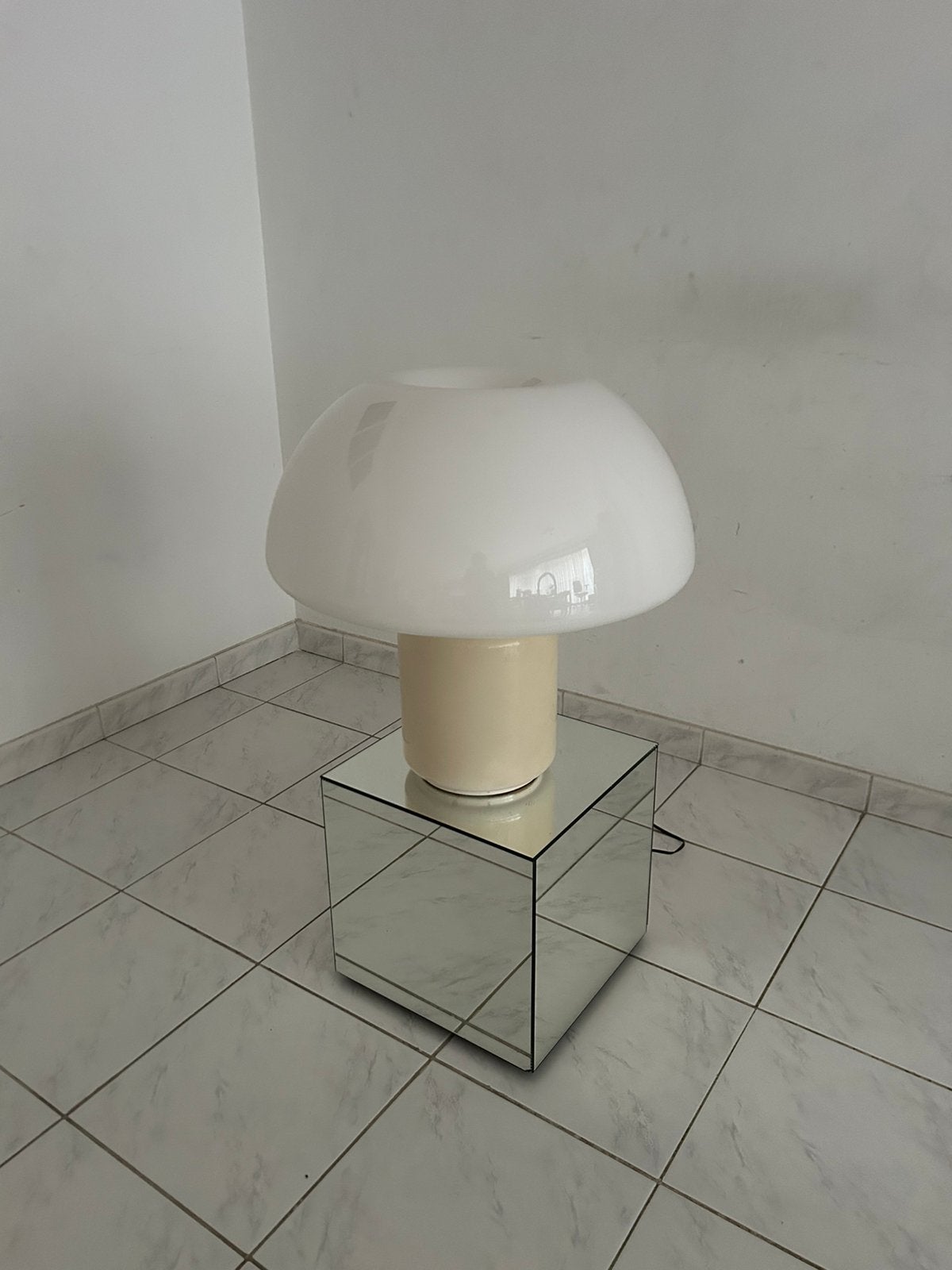 Vintage Martinelli Luce mushroom lamp model 625, Huis en Inrichting, Ophalen, Met schakelaar, Gebruikt, Overige merken