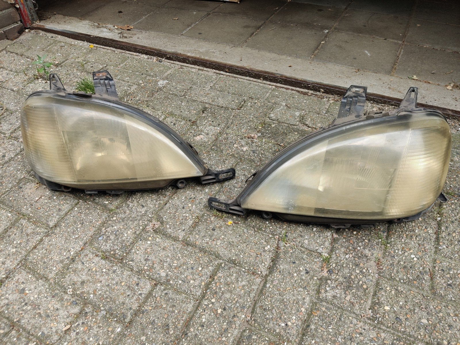 Set koplampen Mercedes ML W163 (pre-facelift), Auto-onderdelen, Ophalen of Verzenden, Gebruikt, Mercedes-Benz