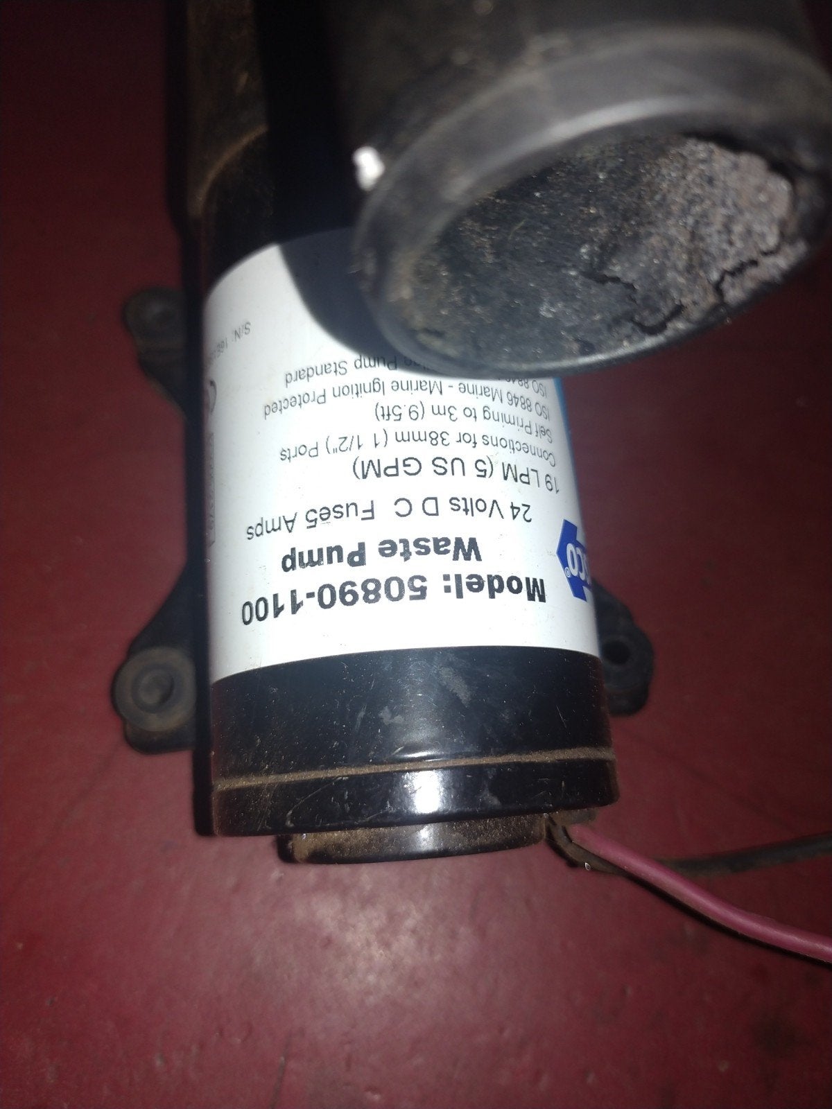 Jabsco 50890-1100 Afvalwaterpomp 24V - Marine, Ophalen of Verzenden, Gebruikt, Kombuis en Sanitair