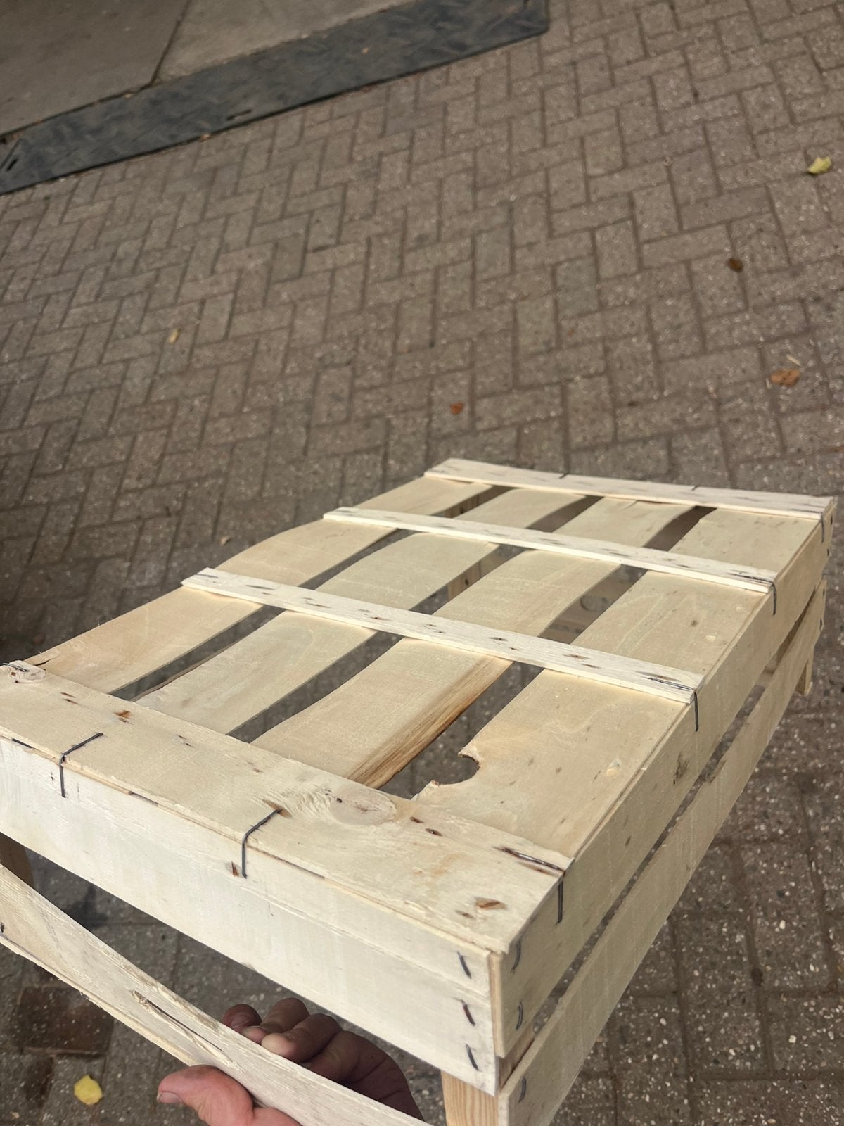 Fruitkistjes, Ophalen, Zo goed als nieuw