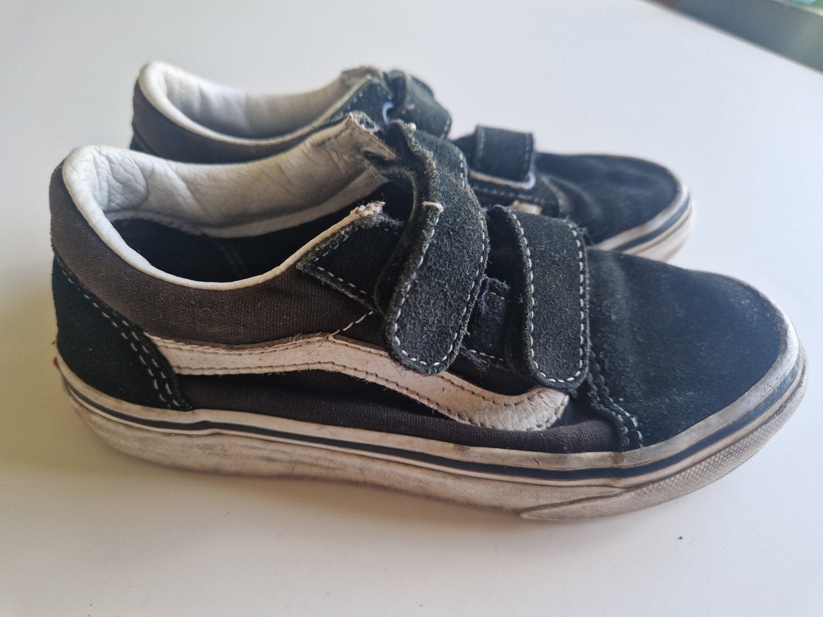 Vans Old Skool klittenband sneakers maat 31,5, Gebruikt, Vans, Jongen of Meisje, Schoenen