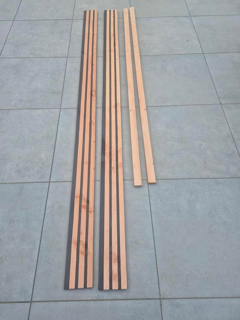 Douglas rhombus 25x140 mm, Doe-het-zelf en Verbouw, Hout en Planken, Ophalen, Minder dan 25 mm, Nieuw, 200 tot 250 cm